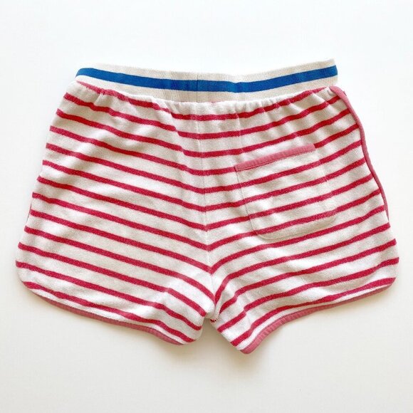 Boden Jonnie B Girls Terry Cloth Towelling Shorts Size 14 White Pink Striped - Picture 2 of 8